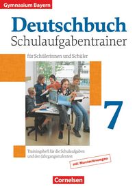 Produktbild: Deutschbuch Gymnasium - Bayern - 2008 - 7. Klasse - Schulaufgabentrainer mit L&ouml;sungen