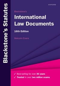 Produktbild: Blackstone's International Law Documents