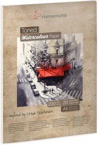 Produktbild: Hahnem&uuml;hle Papier Toned Watercolour Paper, DIN A5, 200 g/m&sup2;