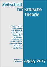 Produktbild: Zeitschrift f&uuml;r kritische Theorie / Zeitschrift f&uuml;r kritische Theorie, Heft 44/45