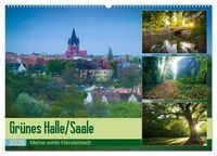 Produktbild: Gr&uuml;nes Halle/Saale - Meine wilde H&auml;ndelstadt (Wandkalender 2026 DIN A2 quer), CALVENDO Monatskalender
