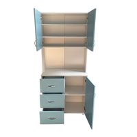 HTI-Line Küchenbuffet Blanca - 80cm Weißer Hochschrank Mit 4 Türen