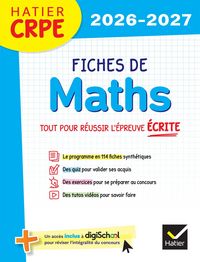 Produktbild: Hatier CRPE - Fiches de Maths - Epreuve &eacute;crite d'admissibilit&eacute; - L3 et M2