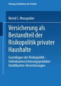 Produktbild: Versicherung als Bestandteil der Risikopolitik privater Haushalte
