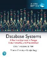 Produktbild: Database Systems: A Practical Approach to Design, Implementation, and Management, Global Edition