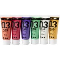 Produktbild: Creativ Company Acrylfarbe Metallic, Metallic, Zus&auml;tzliche Farben, 6x20 ml