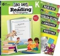 Produktbild: 180 Days(r) Reading, Math, Language, Writing, & Problem Solving for Kindergarten: 5-Book Set