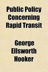 Produktbild: Public Policy Concerning Rapid Transit