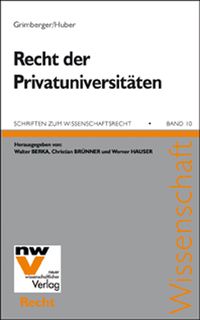 Produktbild: Das Recht der Privatuniversit&auml;ten
