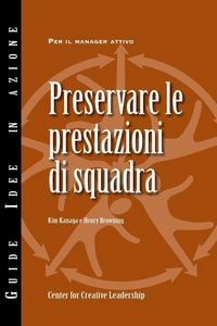 Produktbild: Maintaining Team Performance (Italian)