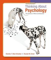 Produktbild: Blair-Broeker, C: Thinking about Psychology