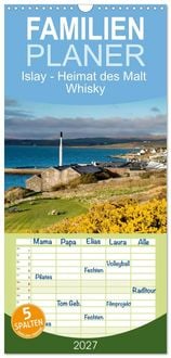Produktbild: Familienplaner 2027 - Islay - Heimat des Malt Whisky mit 5 Spalten (Wandkalender, 21 x 45 cm) CALVENDO