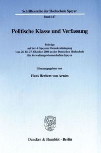 Produktbild: Politische Klasse und Verfassung.