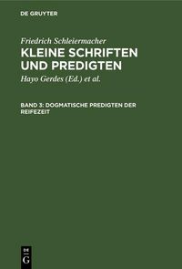 Produktbild: Dogmatische Predigten der Reifezeit