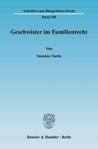 Produktbild: Geschwister im Familienrecht.