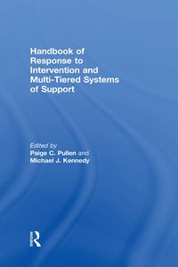 Produktbild: Handbook of Response to Intervention and Multi-Tiered Systems of Support