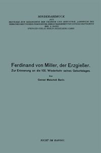 Produktbild: Ferdinand von Miller, der Erzgie&szlig;er