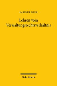 Produktbild: Lehren vom Verwaltungsrechtsverh&auml;ltnis