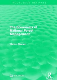 Produktbild: Clawson, M: The Economics of National Forest Management