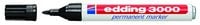 Produktbild: Edding 3000 Permanentmarker, schwarz