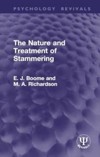 Produktbild: Boome, E: Nature and Treatment of Stammering