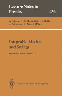 Produktbild: Integrable Models and Strings