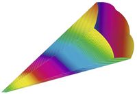 Produktbild: URSUS Schult&uuml;ten 3D-Schult&uuml;ten Regenbogen, H&ouml;he 68 cm, Durchmesser 20 cm, 5er Set