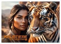 Produktbild: Raubtiere auf Kuschelkurs (Wandkalender 2027 DIN A2 quer), CALVENDO Monatskalender