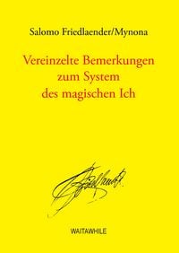 Produktbild: Vereinzelte Bemerkungen zum System des magischen Ich