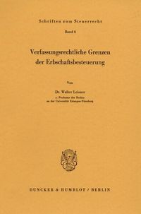 Produktbild: Verfassungsrechtliche Grenzen der Erbschaftsbesteuerung.