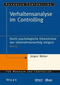 Produktbild: Verhaltensanalyse im Controlling