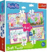 Produktbild: 4 in 1 Puzzle 12, 15, 20, 24 Teile &ndash; Peppa Pig