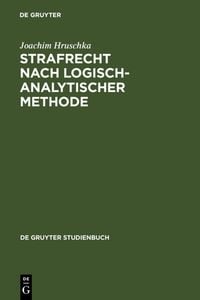 Produktbild: Strafrecht nach logisch-analytischer Methode