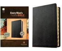 Produktbild: NLT Every Man's Bible, Filament Enabled (Leatherlike, Crossmark Black, Indexed, Red Letter)