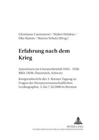 Produktbild: Erfahrung nach dem Krieg
