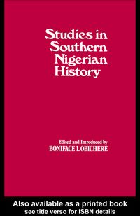 Produktbild: Studies in Southern Nigerian History