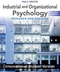 Produktbild: Spector, P: Industrial and Organizational Psychology