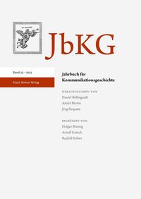 Produktbild: Jahrbuch f&uuml;r Kommunikationsgeschichte 25 (2023)
