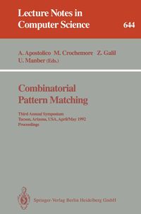 Produktbild: Combinatorial Pattern Matching