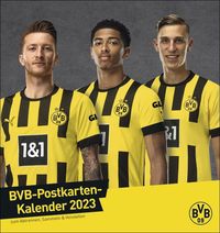 Bild vom Artikel BVB Postkartenkalender 2023. Kleiner Kalender für große Fans: Die Stars von Borussia Dortmund in einem Tischkalender zum Aufstellen. Jeden Monat ein vom Autor 
