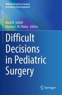 Produktbild: Difficult Decisions in Pediatric Surgery