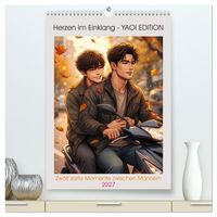 Produktbild: Herzen im Einklang - YAOI EDITION (hochwertiger Premium Wandkalender 2027 DIN A2 hoch), Kunstdruck in Hochglanz