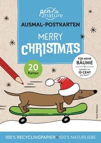 Produktbild: Merry Christmas! 20 Ausmal-Postkarten