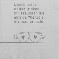 Produktbild: R&auml;der Serviette "Manchmal ist Kaffee trinken&hellip;"