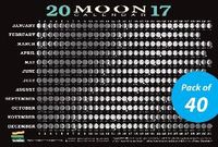 Produktbild: 2017 Moon Calendar Card (40-Pack)