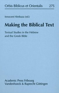 Produktbild: Making the Biblical Text