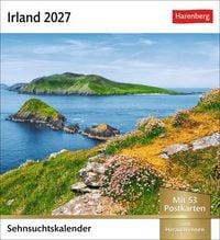 Produktbild: Irland Sehnsuchtskalender 2027 - Wochenkalender mit 53 Postkarten