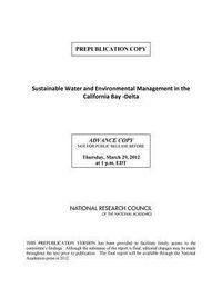 Produktbild: Sustainable Water and Environmental Management in the California Bay-Delta
