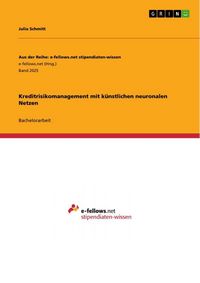 Produktbild: Kreditrisikomanagement mit k&uuml;nstlichen neuronalen Netzen