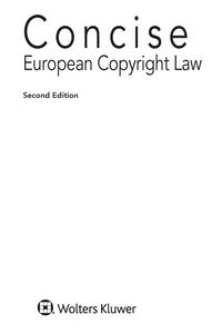 Produktbild: Concise European Copyright Law